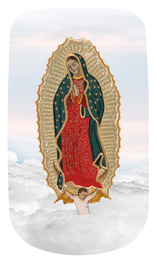 DAROYAL-110-WT Lady of Guadalupe Clouds White